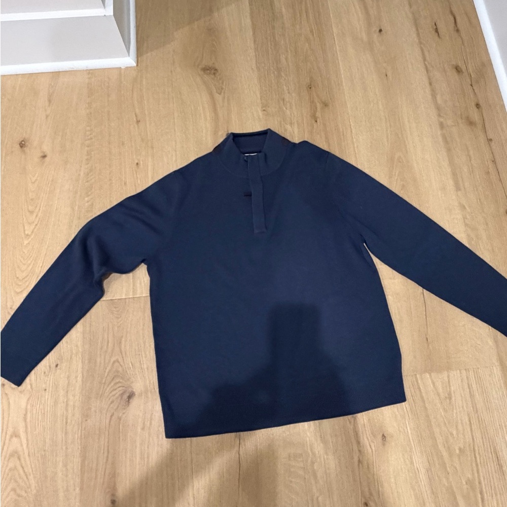 John W. Nordstrom Italian Merino Wool Sweater in Navy